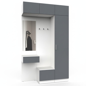 Набор мебели для прихожей "Марсель-205" МР 01-205 В2490 Ш1500 Г420 (ЛД..